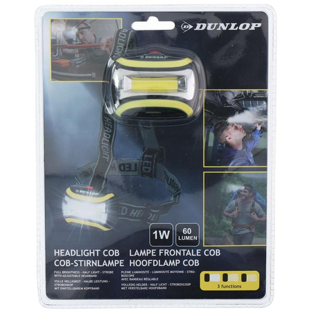 Dunlop - LED hiking head flashlight (yellow)