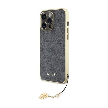 Guess 4G Charms Kollektion - iPhone 15 Pro Max Tasche (grau)