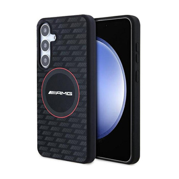 Étui AMG Silicone Carbon Pattern MagSafe - Samsung Galaxy S24 (noir)