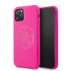 Guess Slilicon 4G Tone on Tone Logo - iPhone 11 Pro Case (Fuchsia)