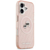 Karl Lagerfeld IML Glitter Karl & Choupette Heads Logo MagSafe - Case for iPhone 17 (pink)