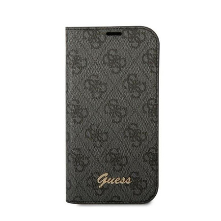 Guess 4G Metal Camera Outline Booktype Case - Coque pour iPhone 14 Pro (noir)