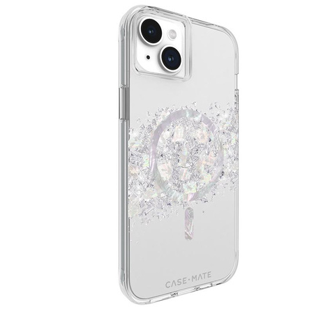 Case-Mate Karat MagSafe - iPhone 15 Plus case decorated with mother of pearl (A Touch of Pearl)