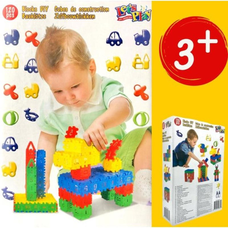 Let's Play - Jeu de blocs de construction pour enfants (lot de 4)