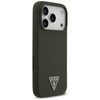Guess Silicone Triangle Logo MagSafe - iPhone 17 Pro Case (khaki)