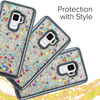 Zizo Flüssigkeit Glitter Star Fall - Samsung Galaxy S9 Fall (schwarz)