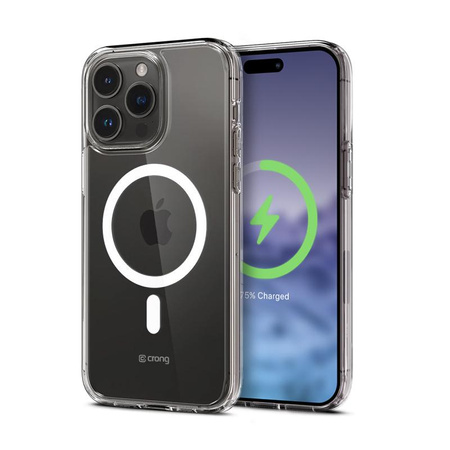 Crong Clear MAG Cover - pouzdro MagSafe pro iPhone 15 Pro (čiré)