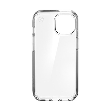 Speck Presidio Perfect-Clear - Custodia per iPhone 16e / iPhone 15 / iPhone 14 / iPhone 13 (Trasparente)