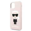 Karl Lagerfeld Fullbody Silikon Iconic - iPhone 11 Hülle (Rosa)
