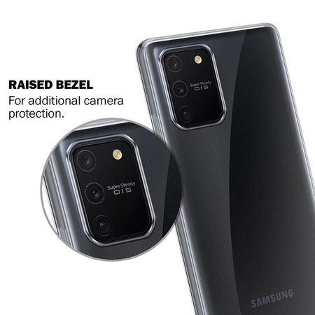 Crong Crystal Slim Cover - Samsung Galaxy S10 Lite tok (átlátszó)