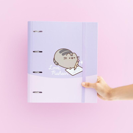 Pusheen - Šanon A4 z kolekce Moments (4 kroužky, gumička)