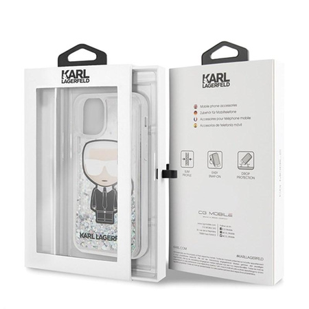 Karl Lagerfeld Glitter Iridescent Iconic - iPhone 11 Pro Max Case