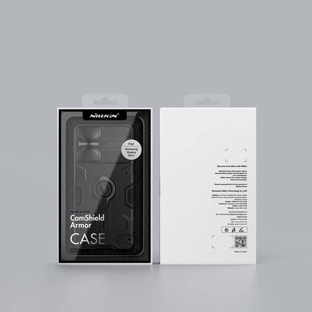 Nillkin CamShield Armor - Samsung Galaxy S21+ tok kamerafedéllel (fekete)
