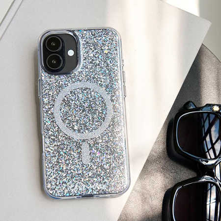 Case-Mate Twinkle MagSafe - Étui pour iPhone 16 Plus (Disco)