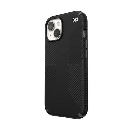 Speck Presidio2 Grip - iPhone 15 Case (Black / Slate Grey / White)