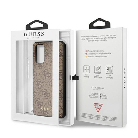 Guess 4G Charms Collection - Samsung Galaxy A52 / A52S tok (barna)