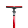 Dunlop - Floor pump for bikes, balls, mattresses with pressure gauge (Red)