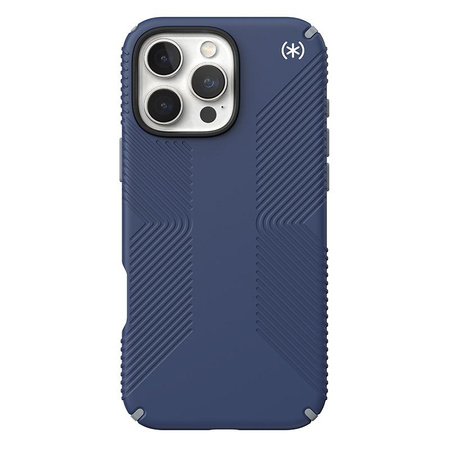 Speck Presidio2 Grip - pouzdro pro iPhone 16 Pro Max (pobřežní modrá / prachově šedá / bílá)