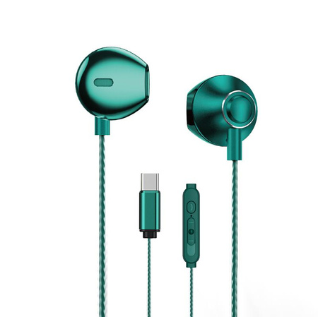 WEKOME YB08 Blackin Series - USB-C wired HiFi headphones (Green)