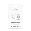 PURO Mini chargeur rapide de voyage blanc - Chargeur rapide USB-A 12 W 2,4 A (blanc)