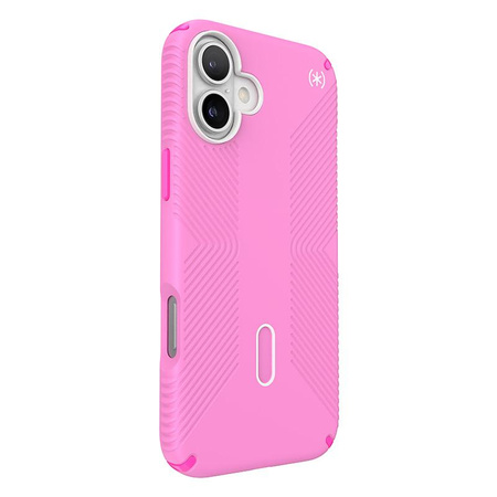 Speck Presidio2 Grip ClickLock & MagSafe - Coque pour iPhone 16 Plus (True Pink / Shocking Pink / White)