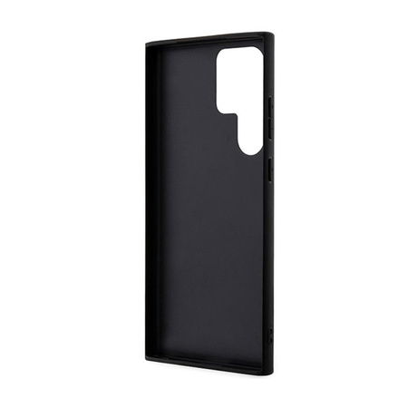 Guess 4G Bottom Stripe Metal Logo Collection - Tasche für Samsung Galaxy S24 Ultra (schwarz)