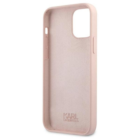 Karl Lagerfeld Silikon Stack Logo - iPhone 12 / iPhone 12 Pro Tasche (rosa)