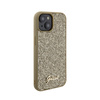 Guess Disco Metal Script - Coque iPhone 15 (Or)