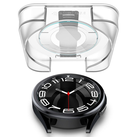 Spigen GLAS.TR EZ FIT 2-Pack - Tempered Glass for Samsung Galaxy Watch 6 Classic 43 mm (2 pcs)