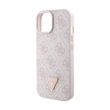 Guess Crossbody 4G Metal Logo - iPhone 15 Plus Tasche (rosa)