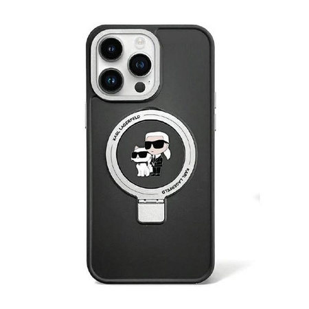 Karl Lagerfeld gyűrűs állvány Karl & Choupette MagSafe - iPhone 13 Pro tok (fehér)