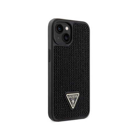 Guess Rhinestone Triangle - Coque iPhone 14 (noir)