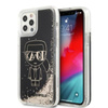 Karl Lagerfeld Liquid Glitter Gatsby - Coque pour iPhone 12 / iPhone 12 Pro (noir)