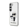 Karl Lagerfeld IML Glitter NFT Karl & Choupette - Samsung Galaxy S23 Tasche (Transparent)