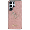 Guess Fixed Glitter Big 4G Metal Logo - Case for Samsung Galaxy S25 Ultra (pink)