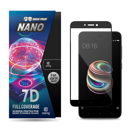 Crong 7D Nano Flexible Glass - 9H hibrid üveg a Xiaomi Redmi 5A teljes képernyőjére