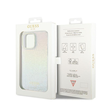 Guess IML Faceted Mirror Disco Iridescent - iPhone 13 Pro Max Tasche (Iridescent)