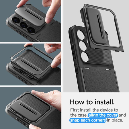 Spigen Optik Armor - Schutzhülle für Samsung Galaxy S24 (Schwarz)