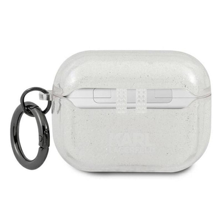 Karl Lagerfeld Choupette Head Glitter - Airpods Pro tok (ezüst)