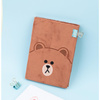 Line Friends - Plüsch Notizbuch / Notizblock A5 Teddy BROWN