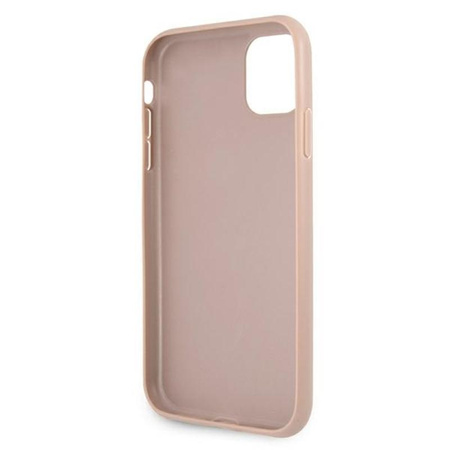 Guess 4G Printed Stripe - Coque pour iPhone 11 (rose)