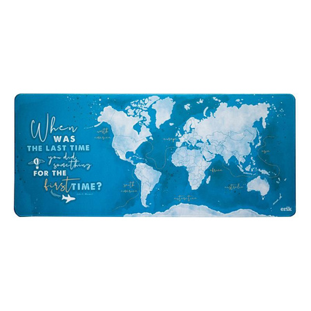 Gaming / desk mat World Map XXL (blue)