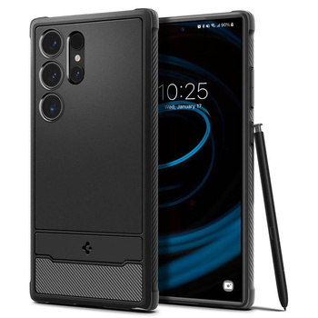 Spigen Rugged Armor - Étui pour Samsung Galaxy S24 Ultra (Noir mat)