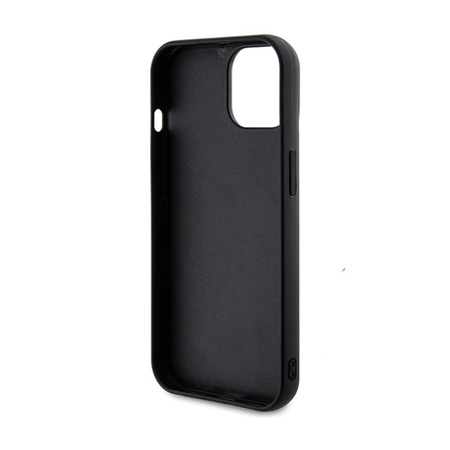Guess Paillettenschrift Metall - iPhone 14 Tasche (schwarz)