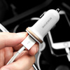 Borofone - 2x USB autós töltő, fehér