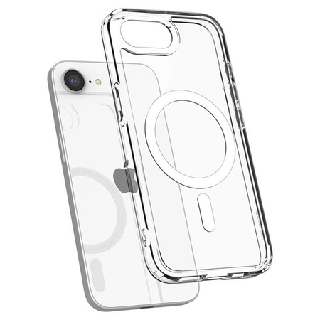 Spigen Ultra Hybrid MagSafe - étui pour iPhone 16e (Blanc)