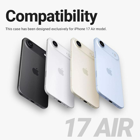 Crong Hybrid Frost MAG Cover - Pouzdro MagSafe iPhone Air (černé)