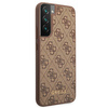 Guess 4G Metal Gold Logo - Etui Samsung Galaxy S22+ (brązowy)