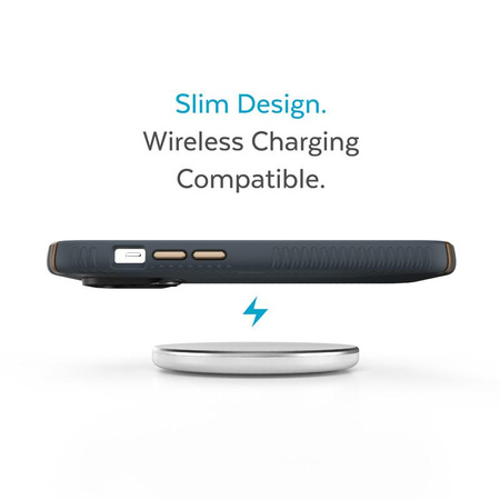 Speck Presidio2 Grip - Csúszásgátló tok iPhone 14 Pro készülékhez (Charcoal / Cool Bronze / Slate)