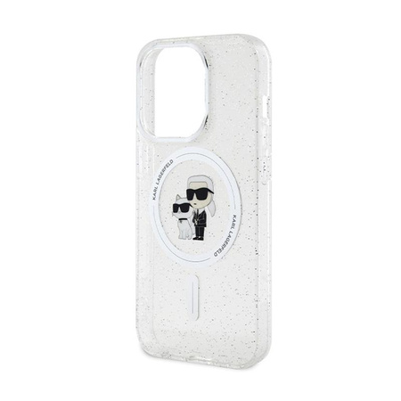 Karl Lagerfeld Karl & Choupette Glitter MagSafe - iPhone 14 Pro Case (Transparent)
